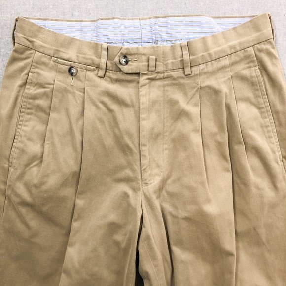 Faconnable Pleated Traveler's Chino Pant 33x30 - Picture 4 of 8